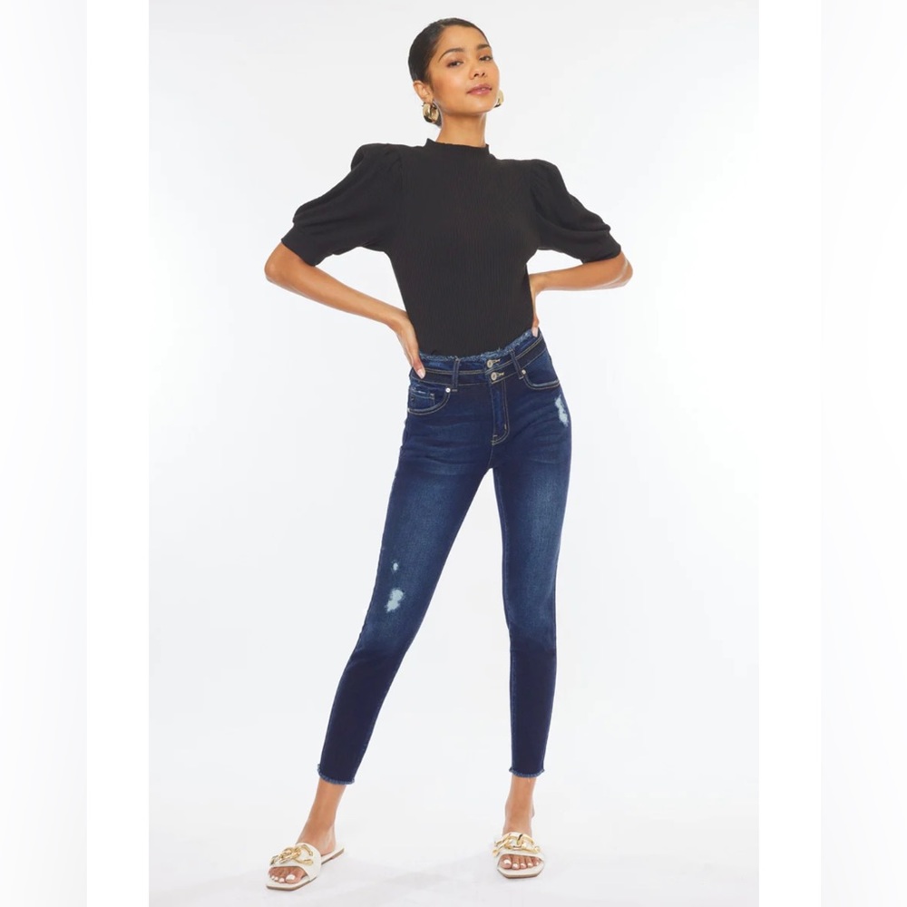 SOLD ON EBAY KanCan Danica High Rise Ankle Skinny Jeans Size 11 - Picture 1 of 12